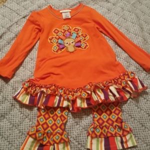 EUC Toddler Girls thanksgiving outfit